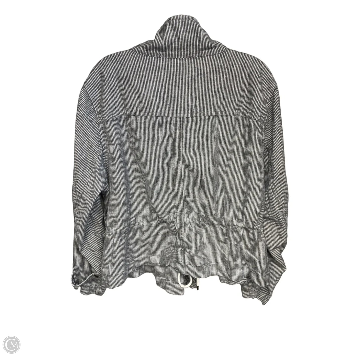 Jacket Other By Loft In Striped Pattern, Size: 18