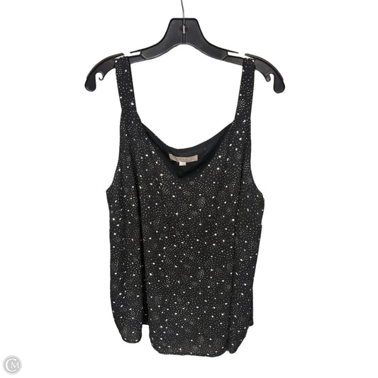 Top Sleeveless By Loft In Black & White, Size: 18