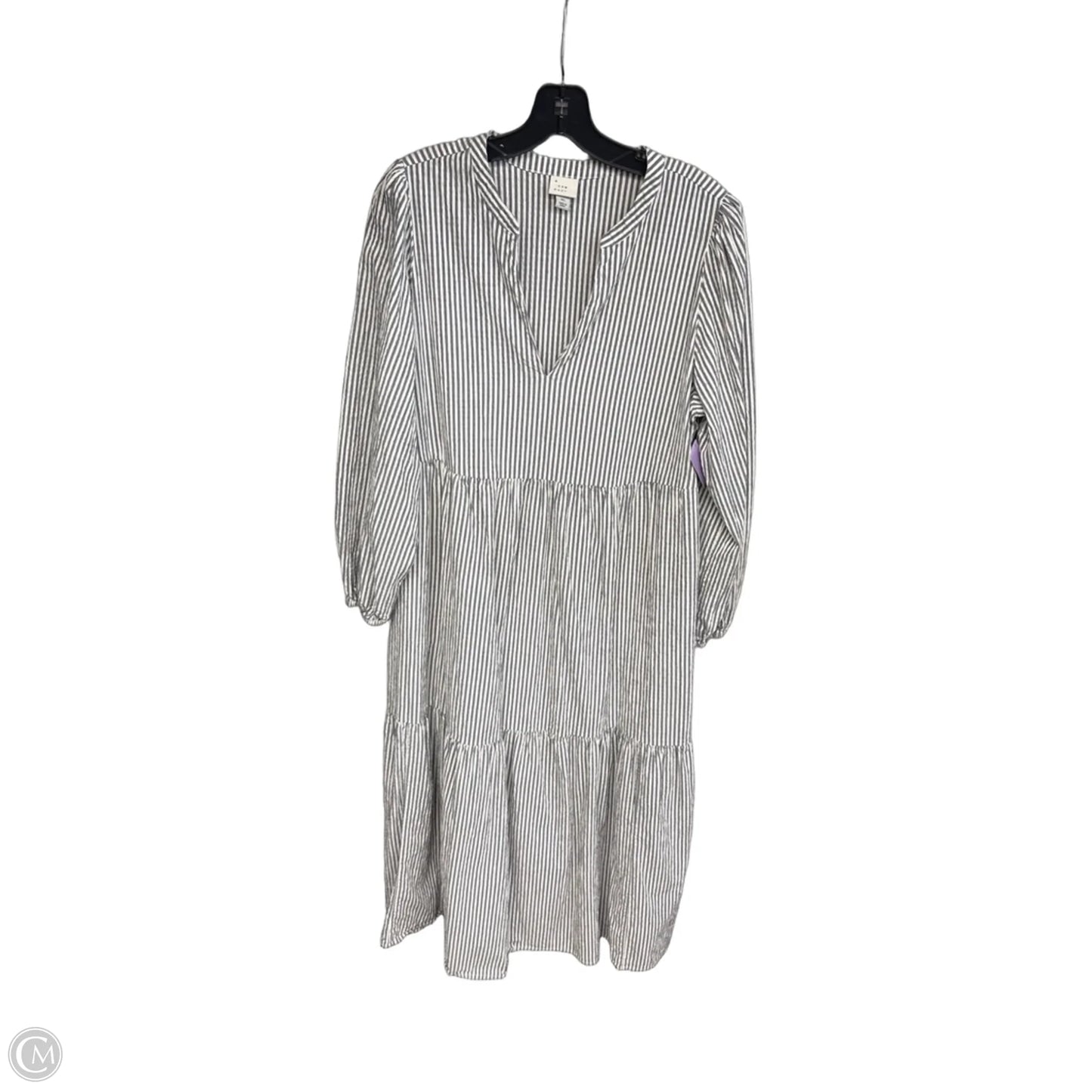Dress Casual Maxi By A New Day In Striped Pattern, Size: Xl