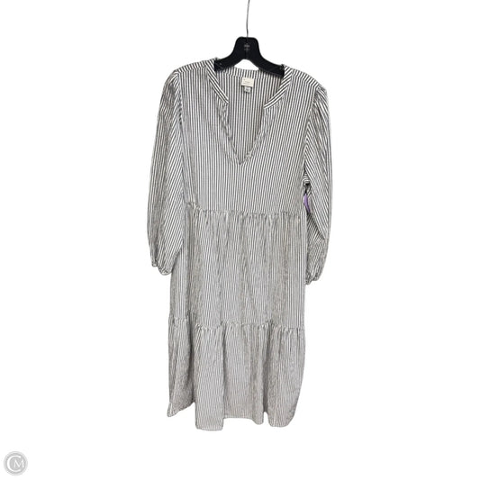 Dress Casual Maxi By A New Day In Striped Pattern, Size: Xl