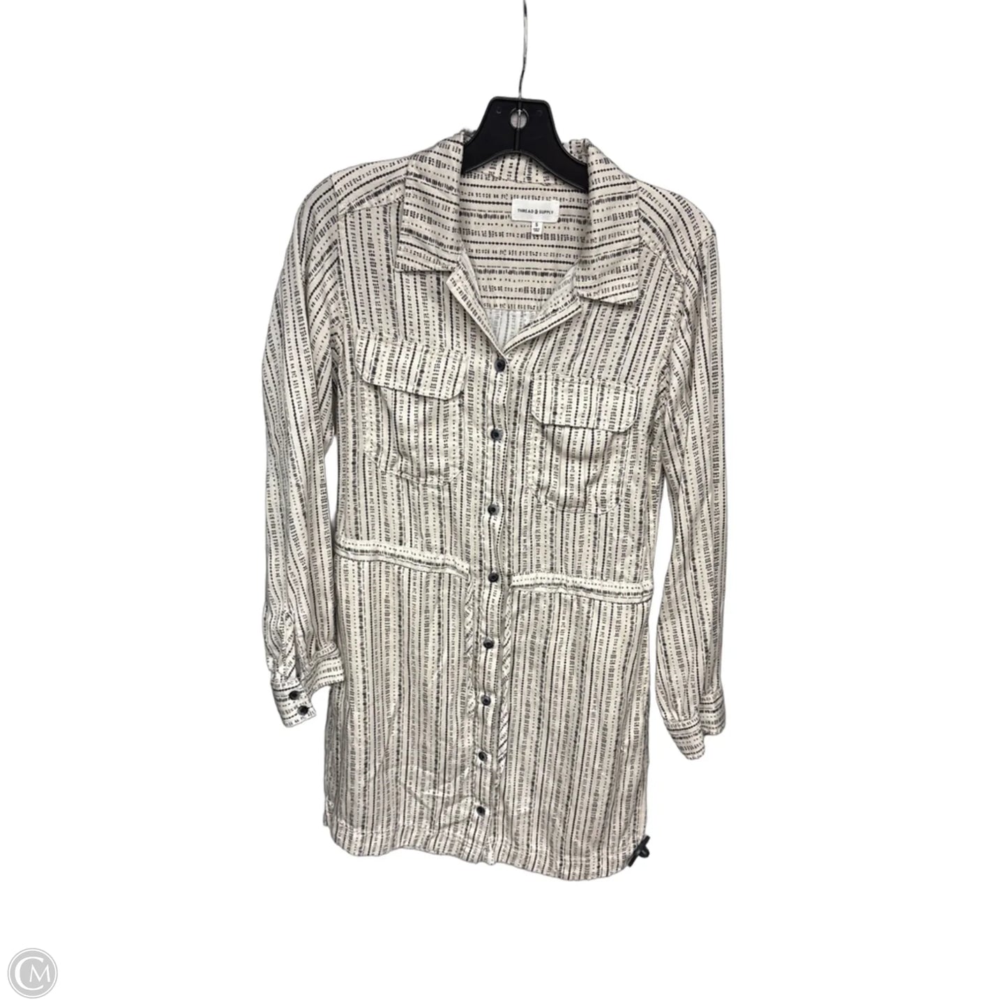 Dress Casual Midi By Thread And Supply In Black & Cream, Size: S