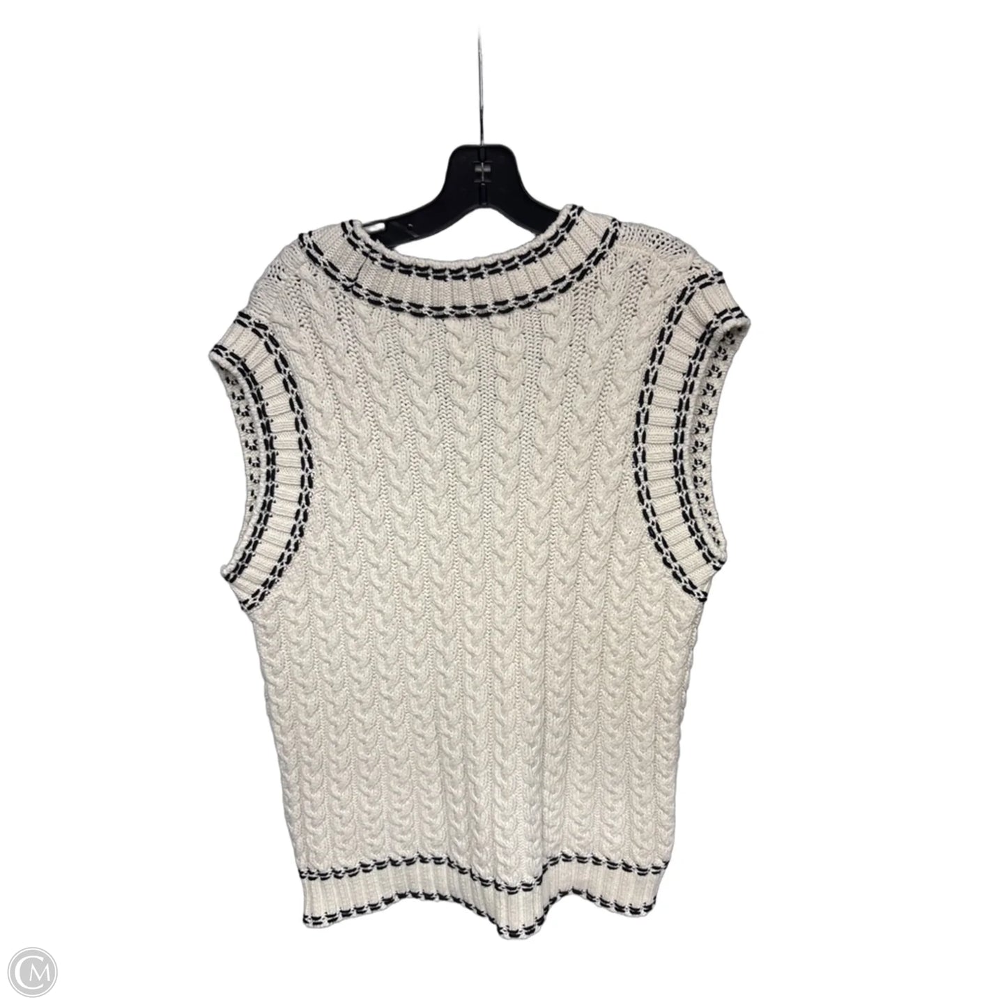 Vest Sweater By Zara In Cream, Size: M