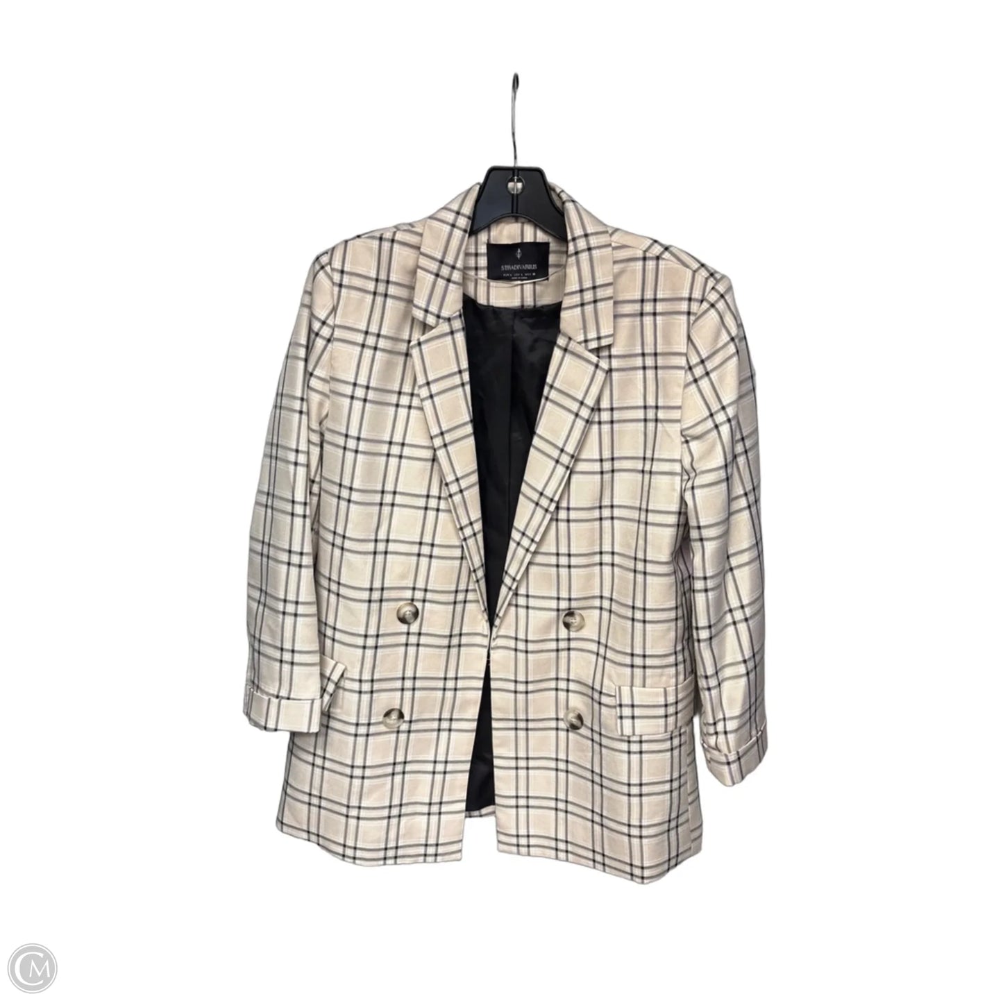 Blazer By Stradivarius In Plaid Pattern, Size: L