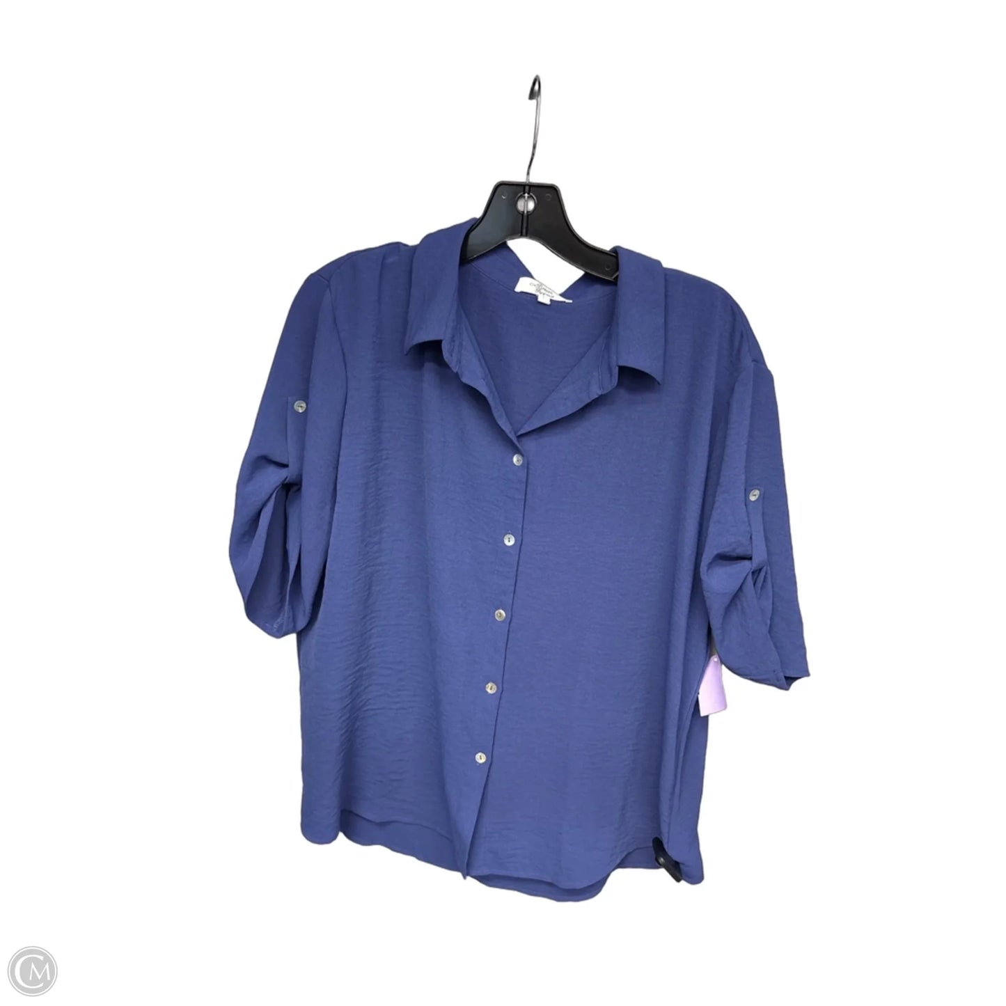 Top Short Sleeve By Clothes Mentor In Blue, Size: L