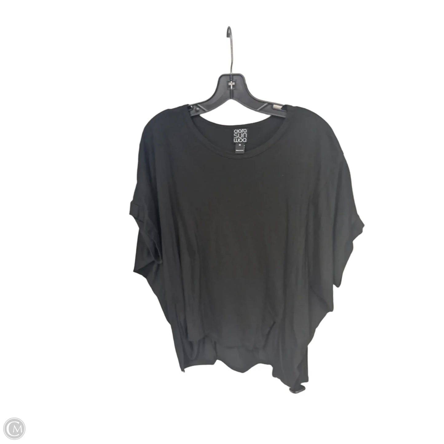 Top Short Sleeve By Clara Sun Woo In Black, Size: M