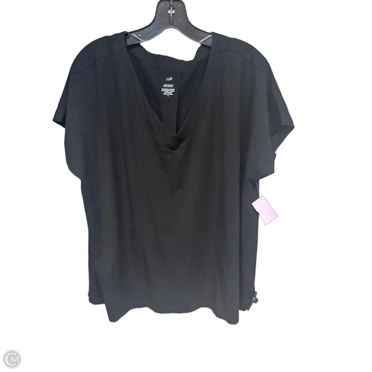 Top Short Sleeve Basic By J. Jill In Black, Size: Xl