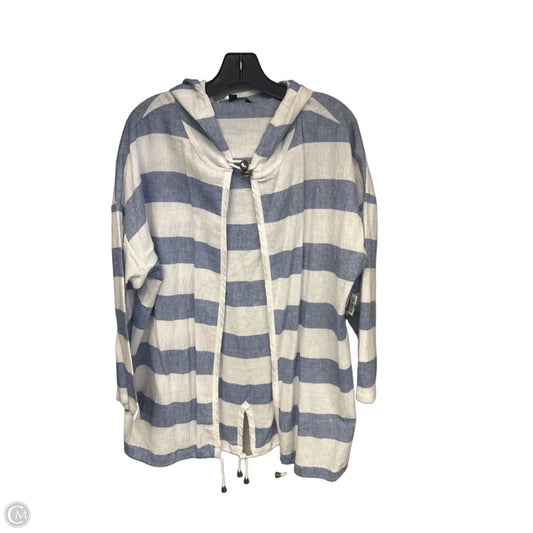Cardigan By Charlie B In Blue & White, Size: L