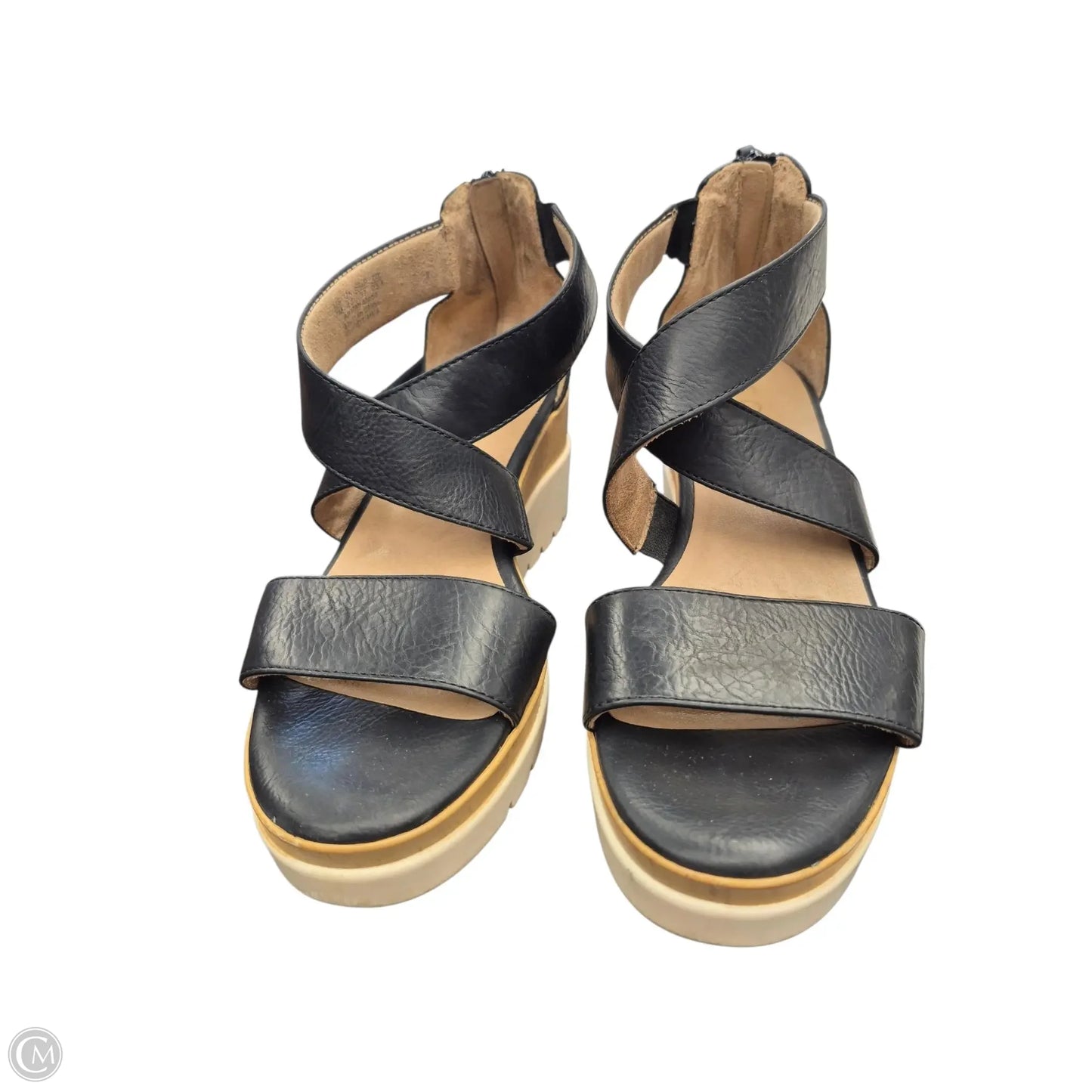 Sandals Heels Wedge By Naturalizer In Black, Size: 7