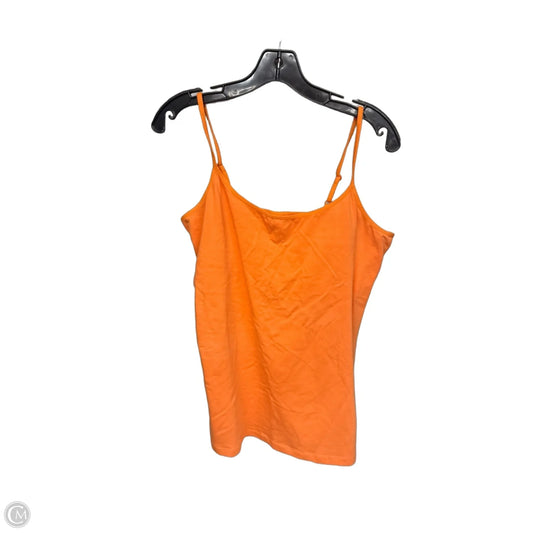Top Sleeveless Basic By Clothes Mentor In Orange, Size: Xl