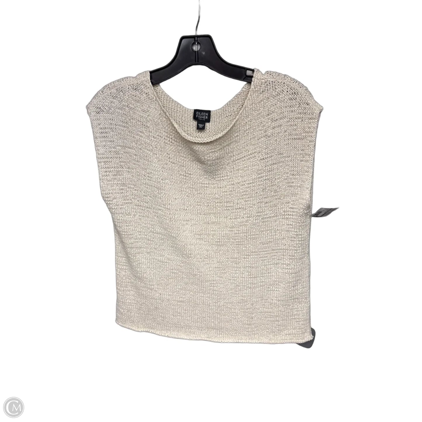 Top Sleeveless By Eileen Fisher In Beige, Size: Lp