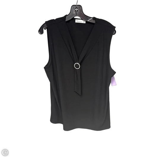 Top Sleeveless By 89th And Madison In Black & Silver, Size: Xl