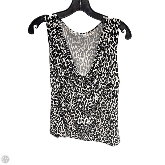 Top Sleeveless By Calvin Klein In Leopard Print, Size: Xl