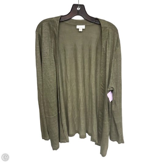 Cardigan By J. Jill In Green, Size: Xl