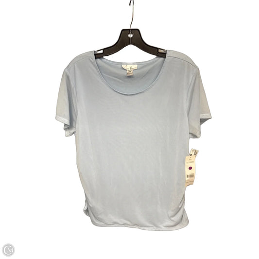Top Short Sleeve By Just Be In Blue, Size: 3x