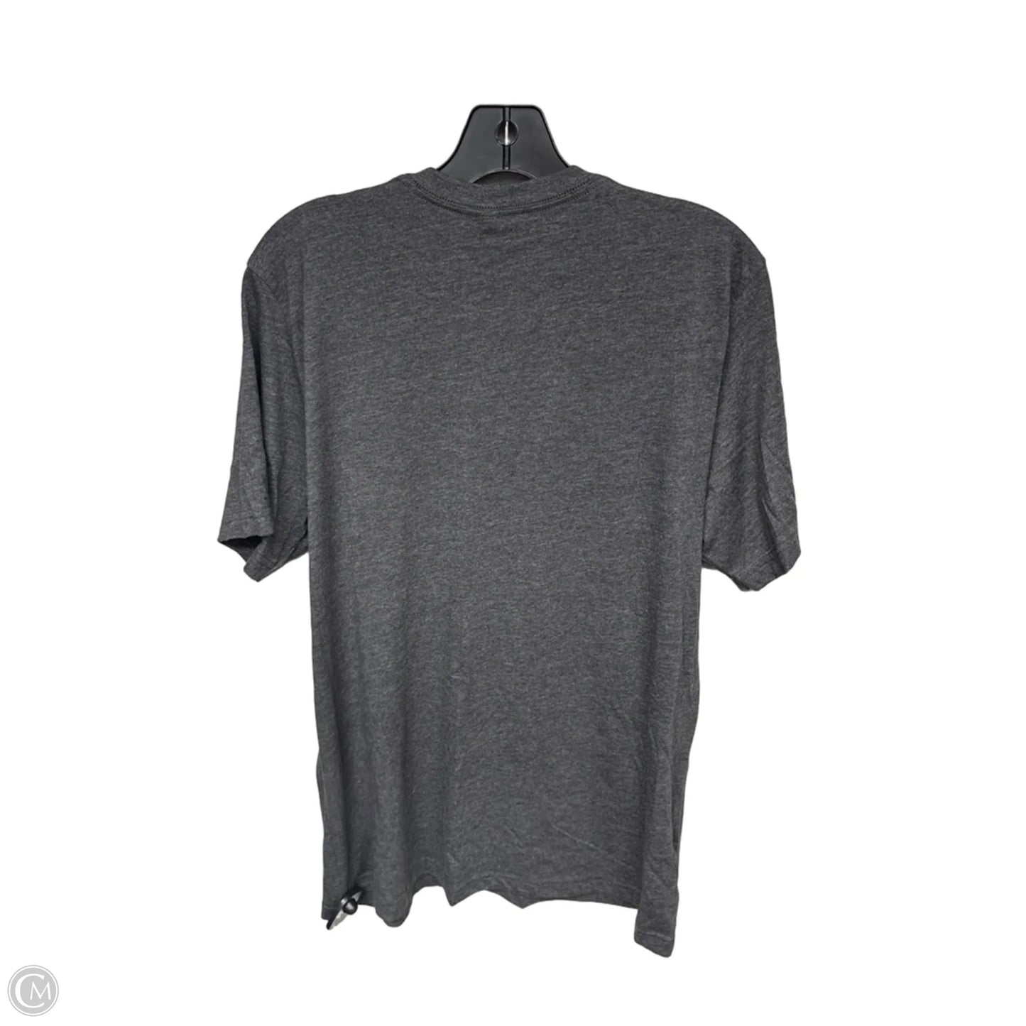 Top Short Sleeve By Canvas In Grey & Red, Size: L