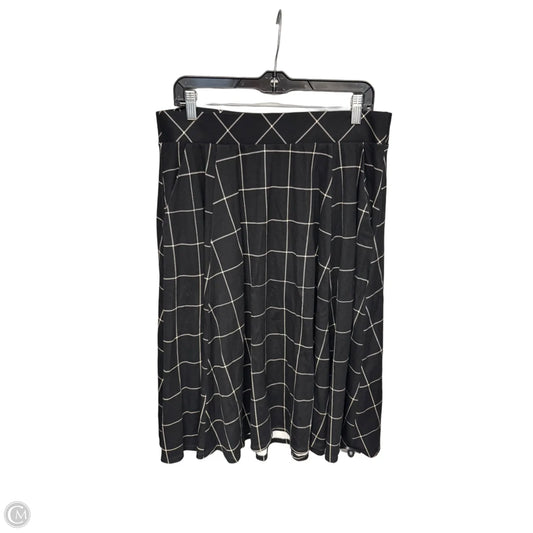 Skirt Maxi By Torrid In Black & White, Size: 1x