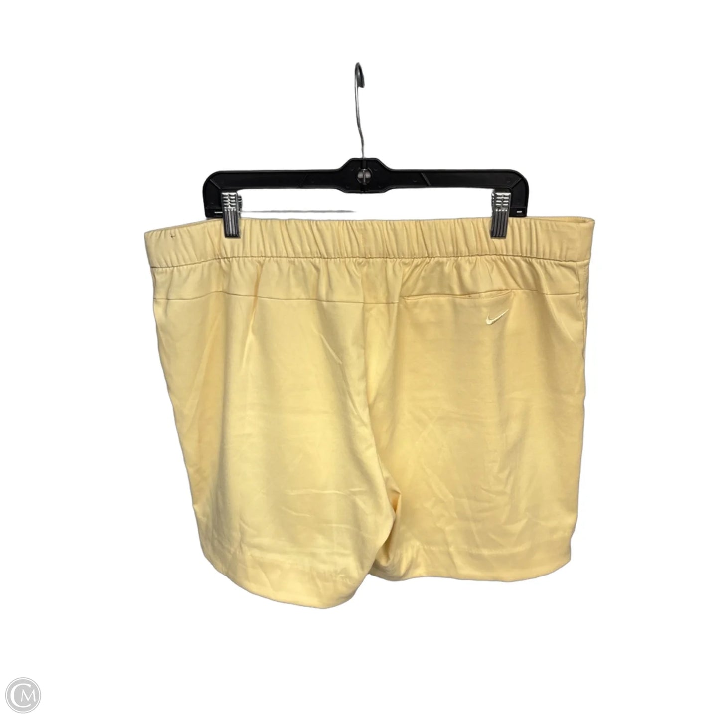 Athletic Shorts By Nike In Yellow, Size: Xl