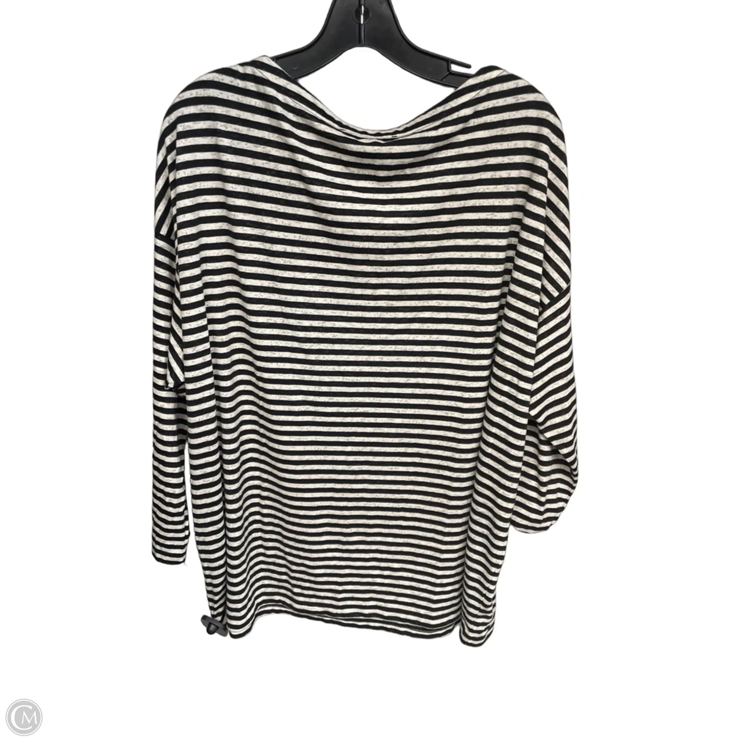 Top Long Sleeve Designer By All Saints In Striped Pattern, Size: M