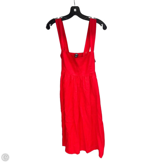 Dress Casual Maxi By J. Crew In Red, Size: 6