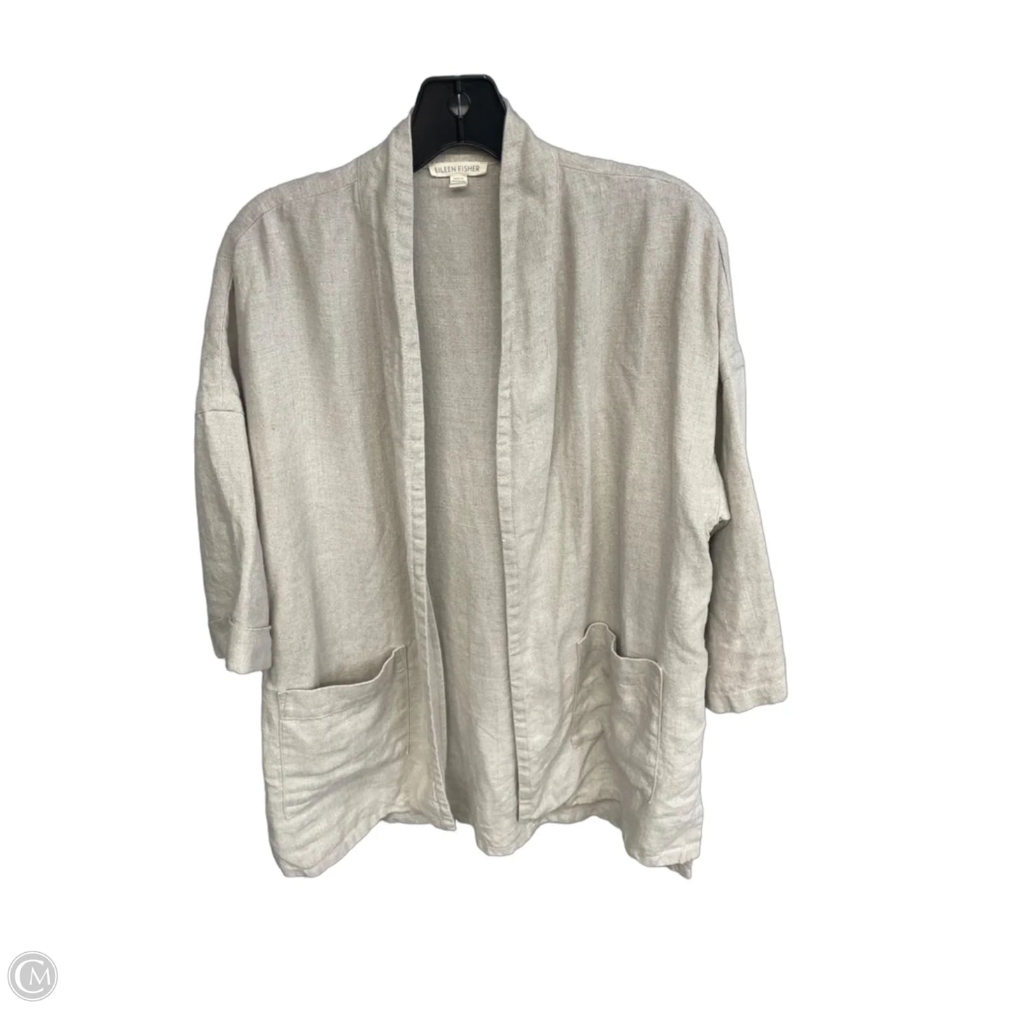 Cardigan By Eileen Fisher In Beige, Size: Xs