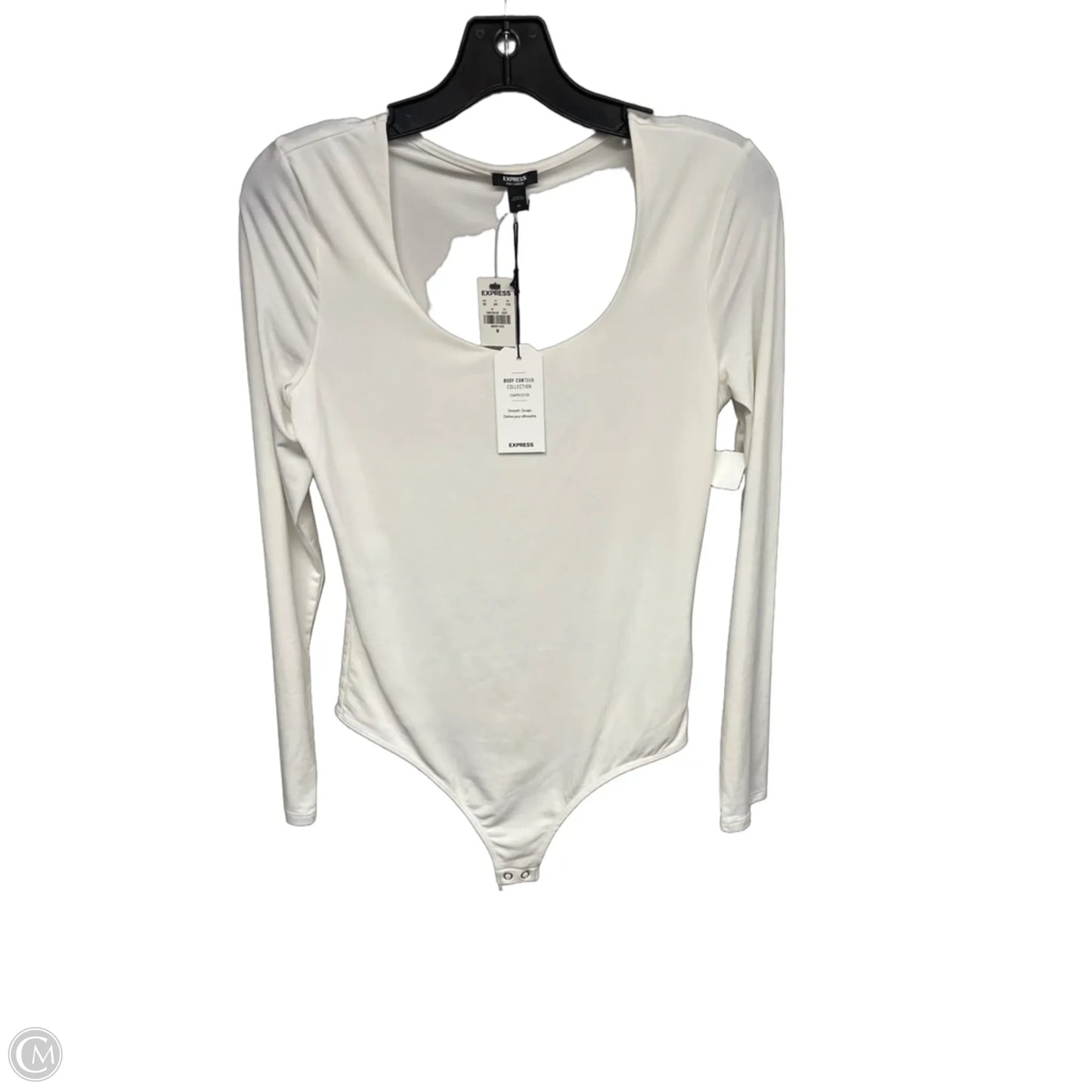 Bodysuit By Express In Ivory, Size: M