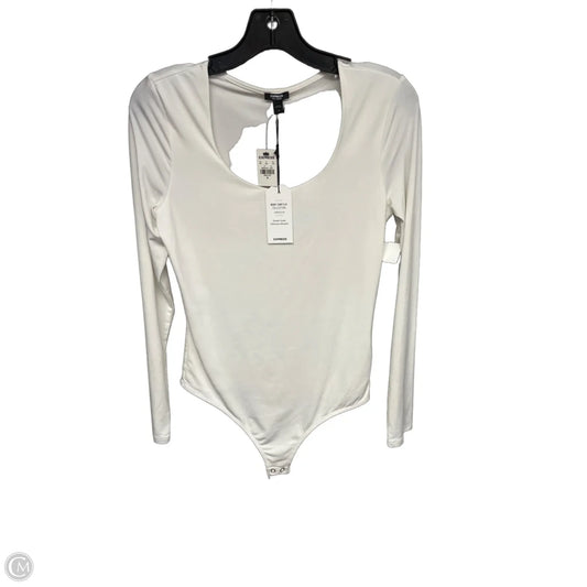 Bodysuit By Express In Ivory, Size: M