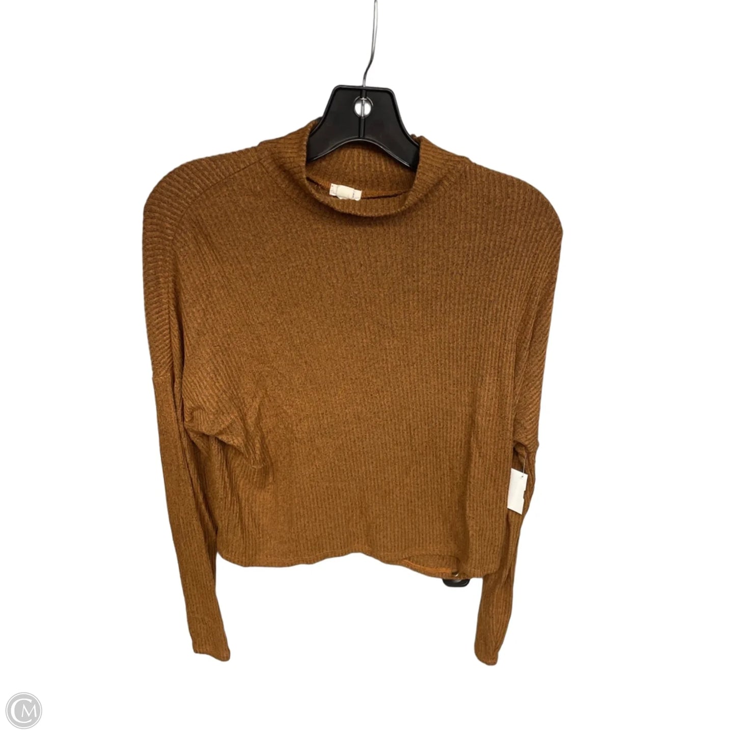 Top Long Sleeve By Garage In Brown, Size: M