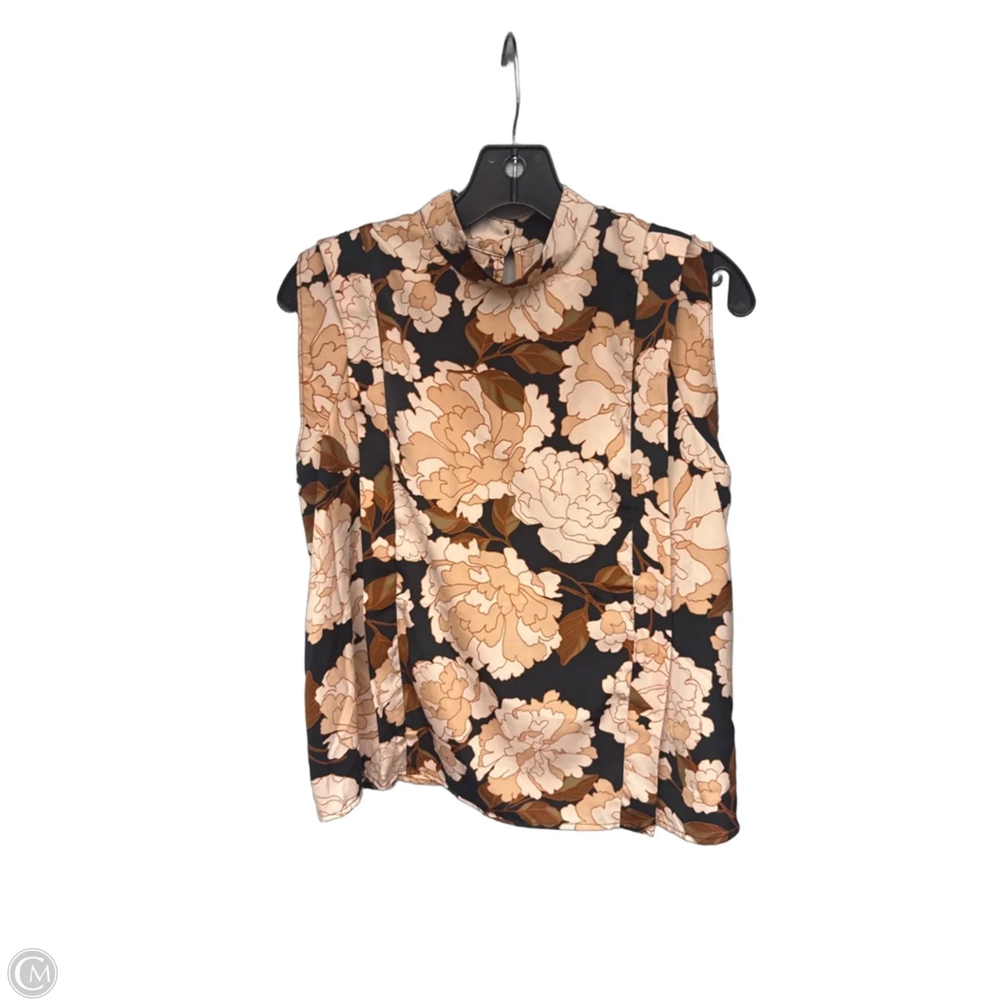 Top Sleeveless By Who What Wear In Brown, Size: S