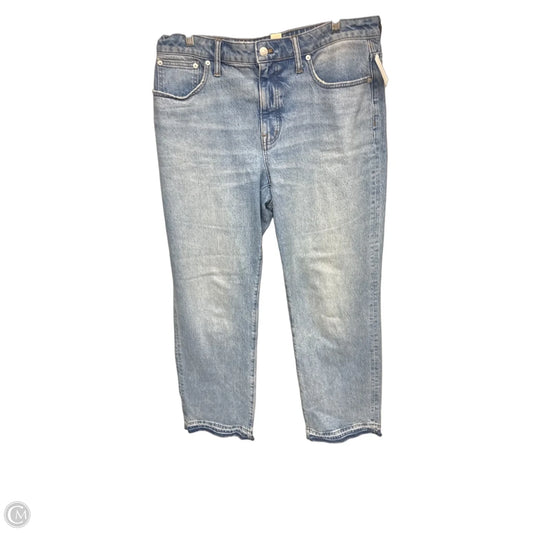 Jeans Straight By Madewell In Blue Denim, Size: 12