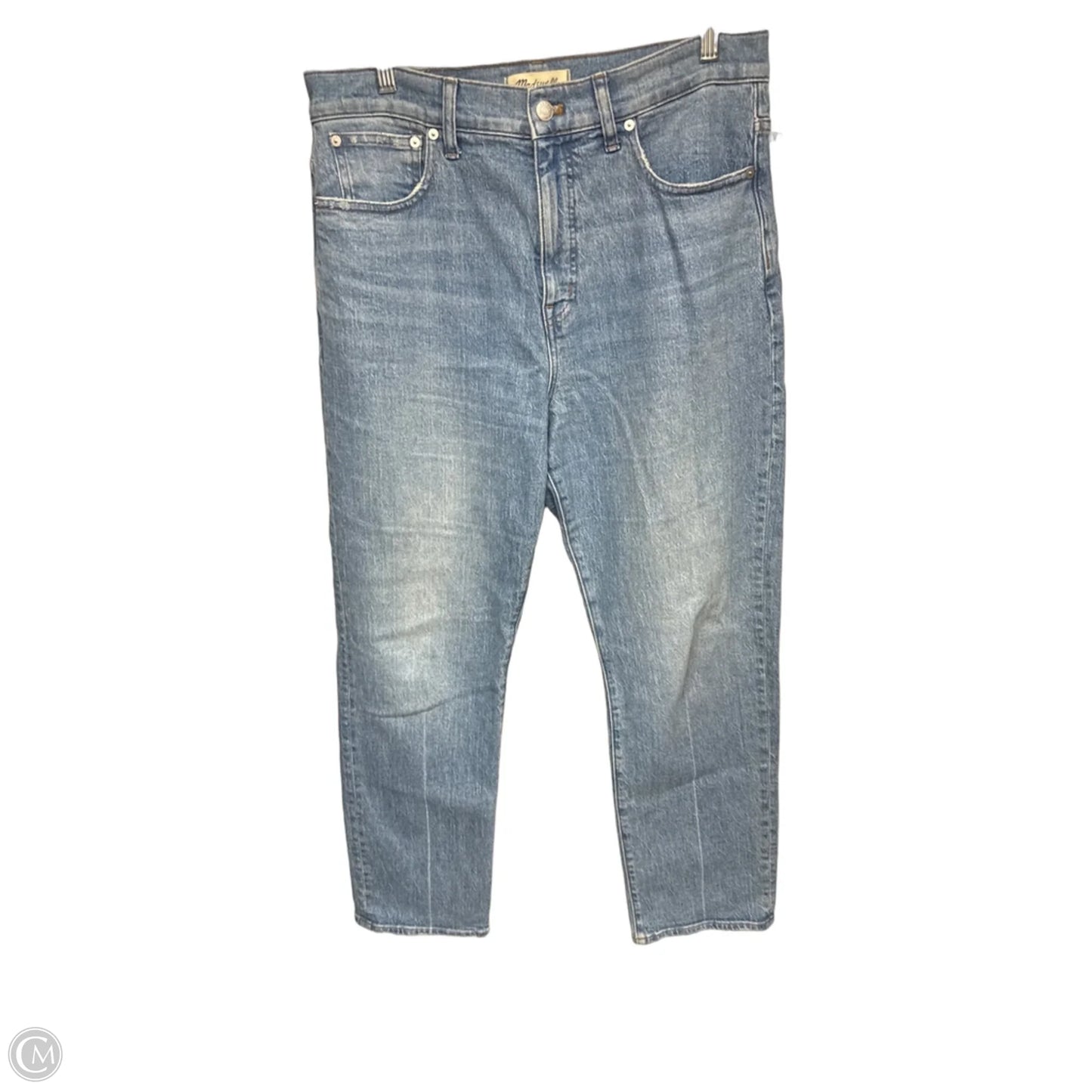 Jeans Straight By Madewell In Blue Denim, Size: 10
