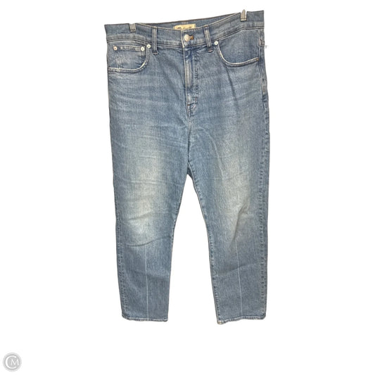 Jeans Straight By Madewell In Blue Denim, Size: 10