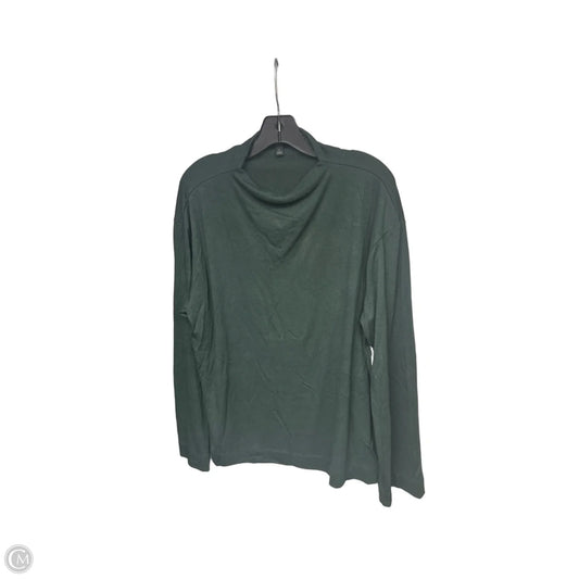 Top Long Sleeve By Banana Republic In Green, Size: L