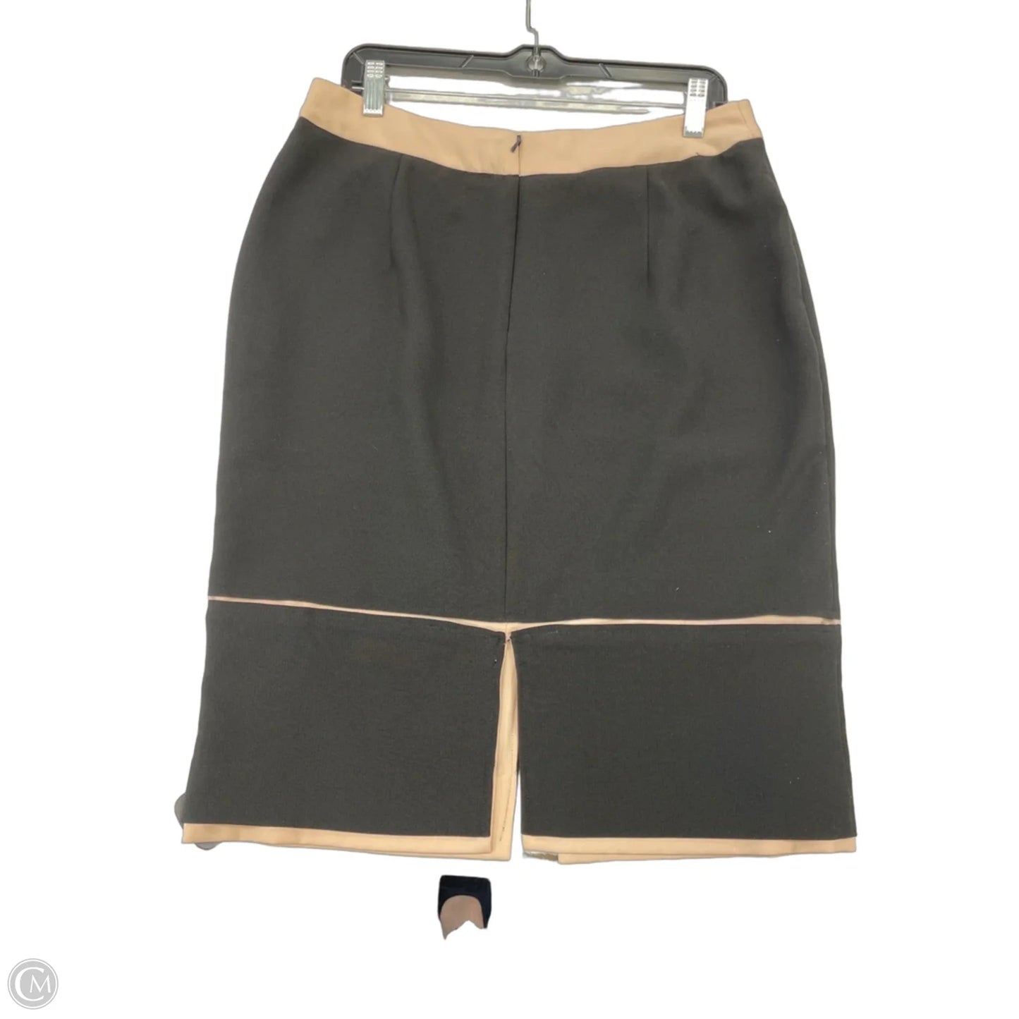 Skirt Midi By Clothes Mentor In Black & Cream, Size: 16