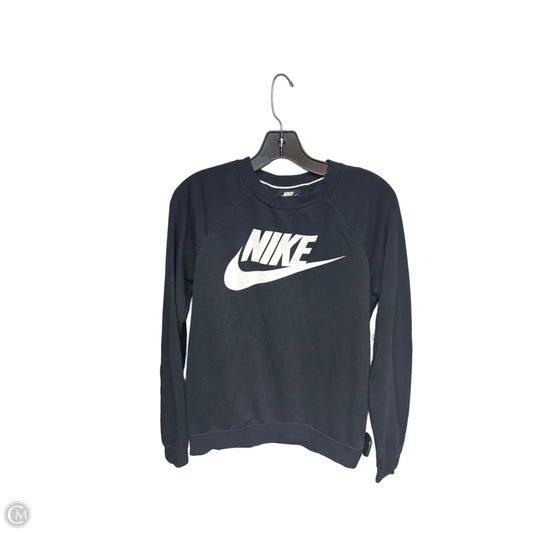 Sweatshirt Crewneck By Nike Apparel In Black & White, Size: Sp