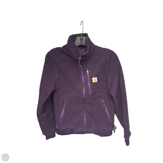 Athletic Jacket By Carhartt In Purple, Size: Xs