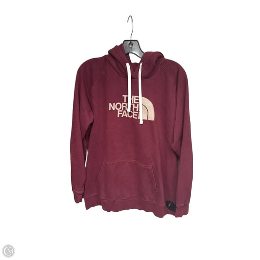 Sweatshirt Hoodie By The North Face In Maroon, Size: Xl