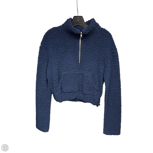 Jacket Faux Fur & Sherpa By Zaful In Blue, Size: 4