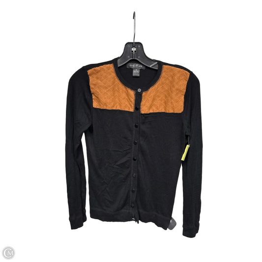 Cardigan By August Silk In Black & Brown, Size: Xs