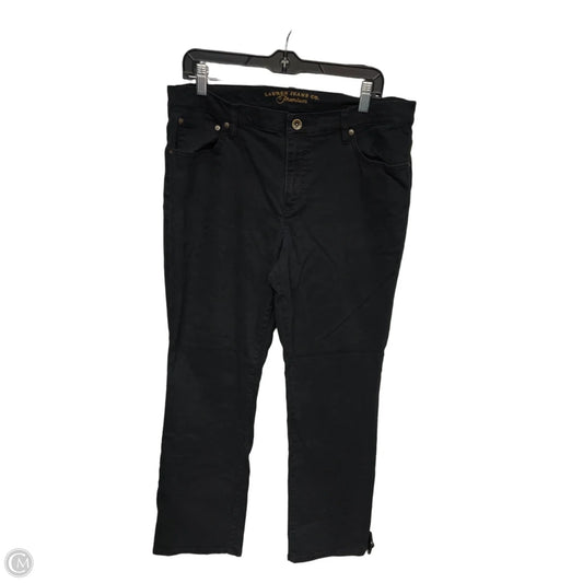 Jeans Straight By Lauren Jeans Co In Black, Size: 14