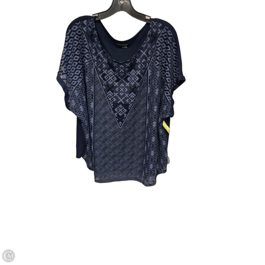 Top Short Sleeve By Ruff Hewn In Navy, Size: 3x