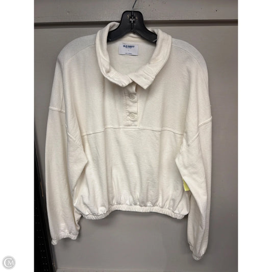 Top Long Sleeve By Old Navy In White, Size: L