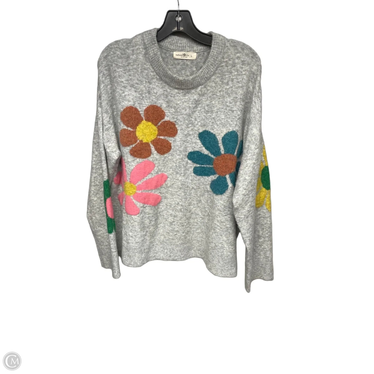 Sweater By Natural Life In Grey, Size: L