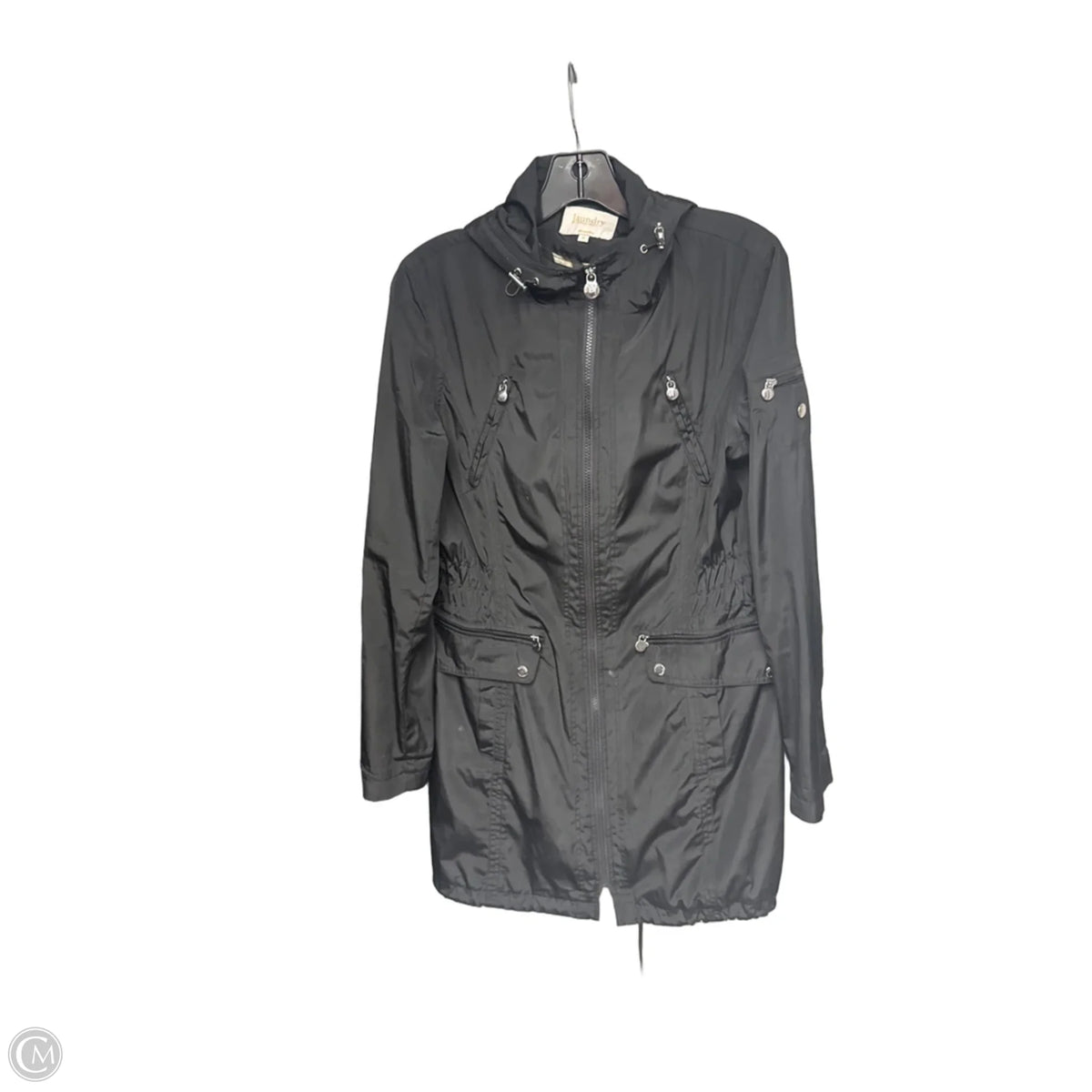 Jacket Windbreaker By Laundry In Black, Size: M