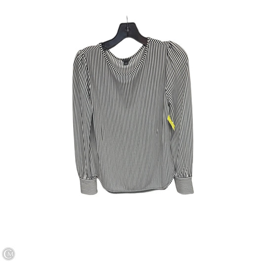 Top Long Sleeve By Ann Taylor In Black & White, Size: Xs