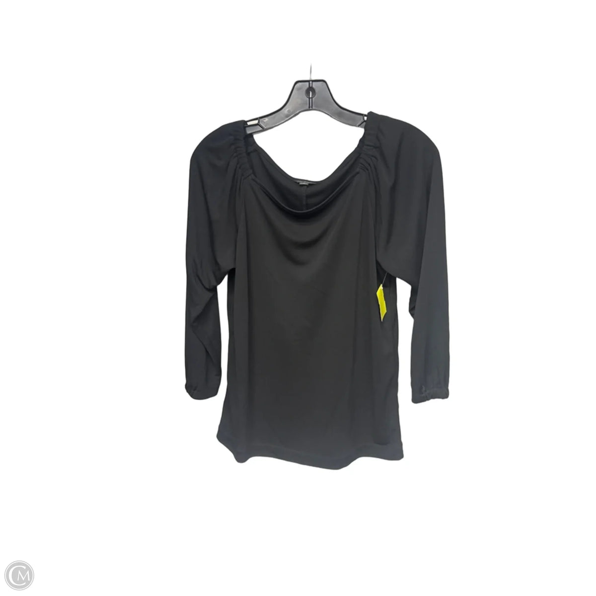 Top Long Sleeve By Ann Taylor In Black, Size: S