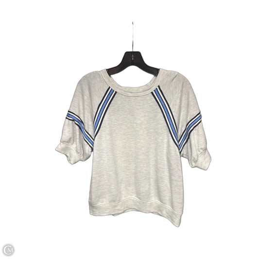 Top Short Sleeve By Evereve In Grey, Size: S