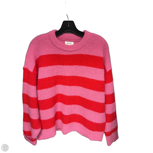 Sweater By On 34th In Pink & Red, Size: L