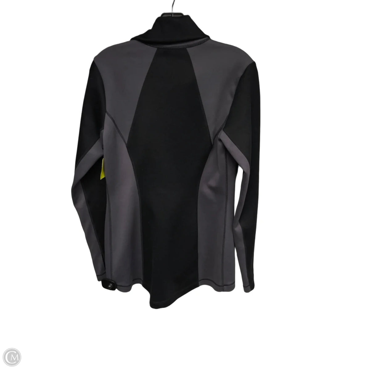 Athletic Jacket By Cabi In Black & Grey, Size: S