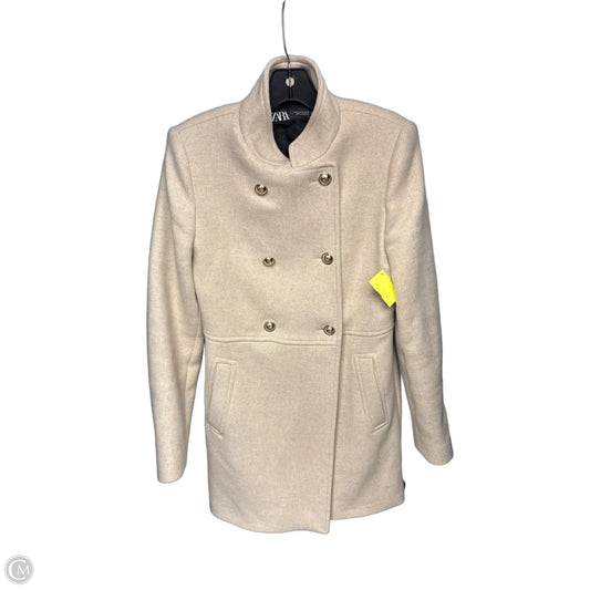 Coat Peacoat By Zara In Beige, Size: S