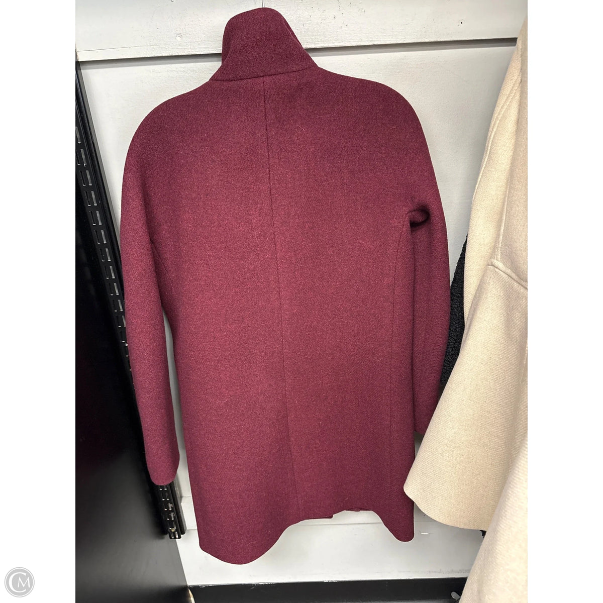 Coat Peacoat By J. Crew In Maroon, Size: 0